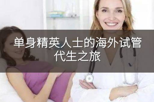 单身精英人士的海外试管代生之旅